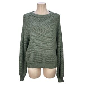 Abercrombie & Fitch Green Crew Neck Sweater